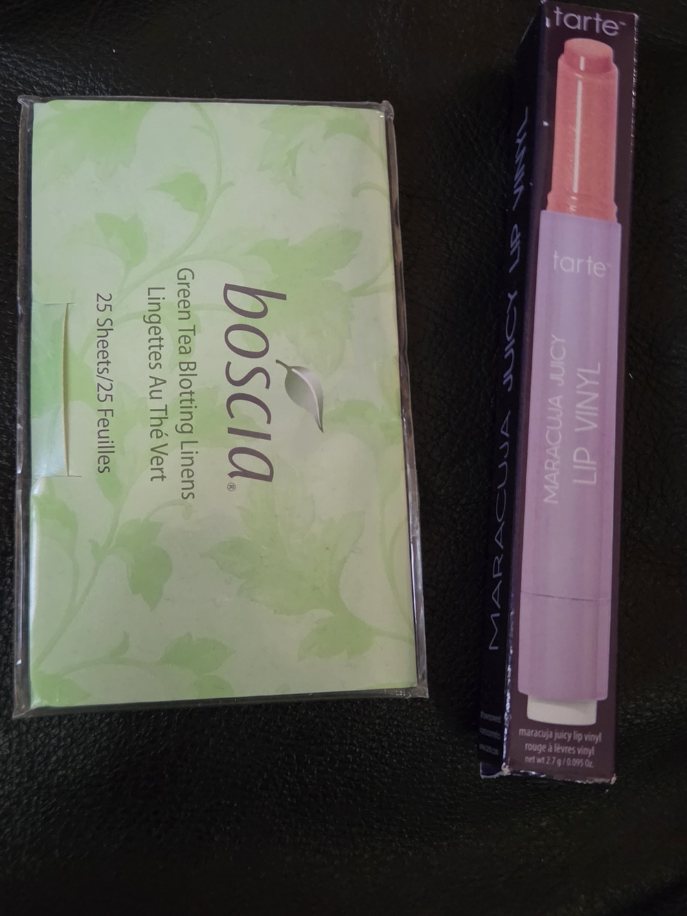 boscia Green Tea Blotting Linens & Tart Lip Vinyl Full Size